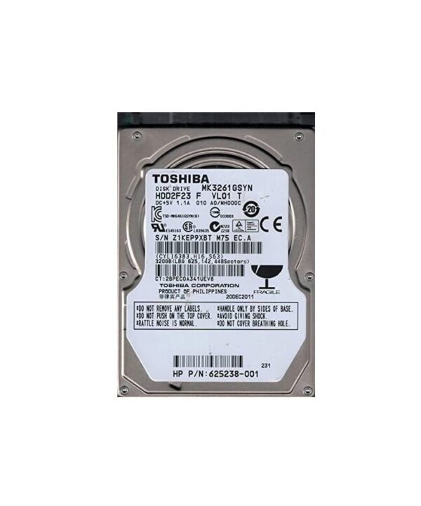 Toshiba 320GB 2.5" HDD