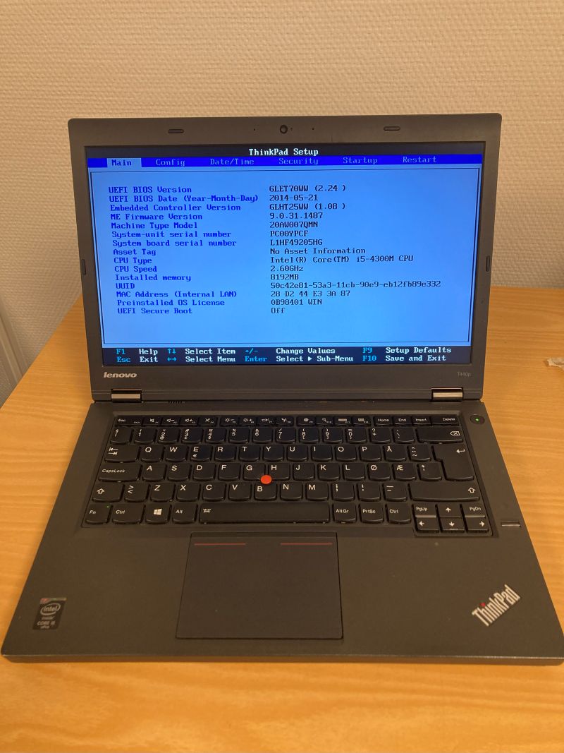 Lenovo Thinkpad T440p i5-4300M 8/256 DVD