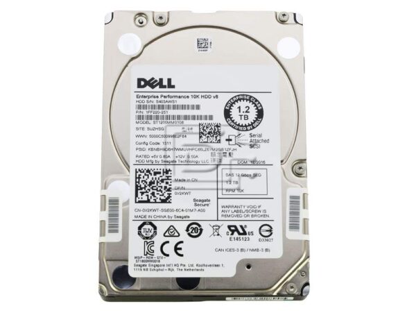 Harddisk fra DELL, model ST1200MM0108