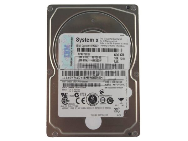 Harddisk fra IBM, modell ST9600205SS