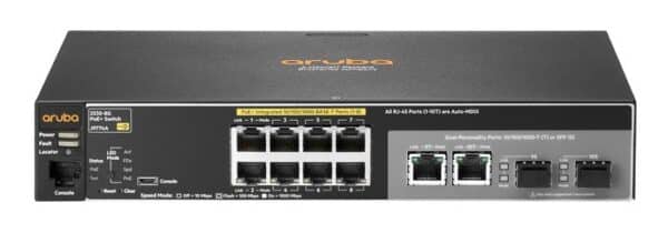 Hewlett Packard Enterprise Aruba J9774A ProCurve 2530-8G-PoE+ Switch (Refurbished)