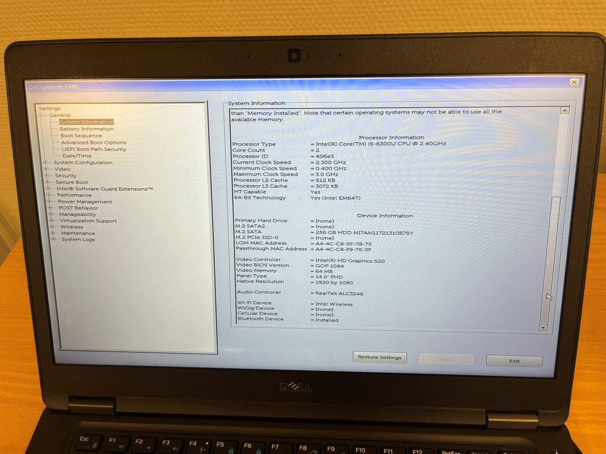 Dell Latitude 5480 i5-6300U 8/256 B-grade - Bilde 2